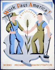 Work Pays America: a WPA poster