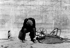 History repeats itself: an unemployed construction worker in 1935.